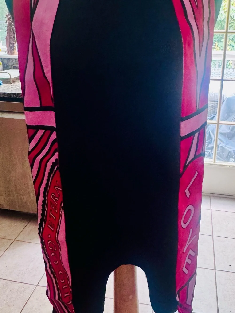 Burberry pink and hot pink Love scarf